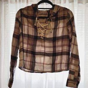 Womens hooded long sleeve shirt